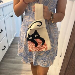 Cat knit bag